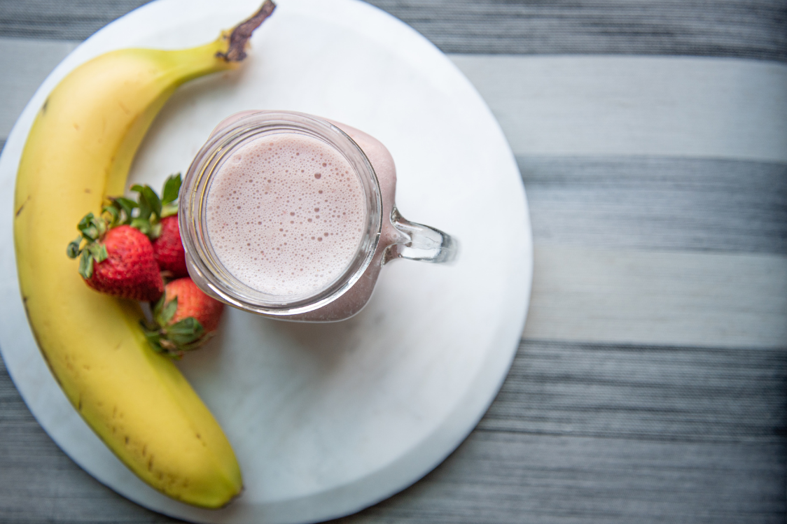 1. Smoothie iz jagod in banan