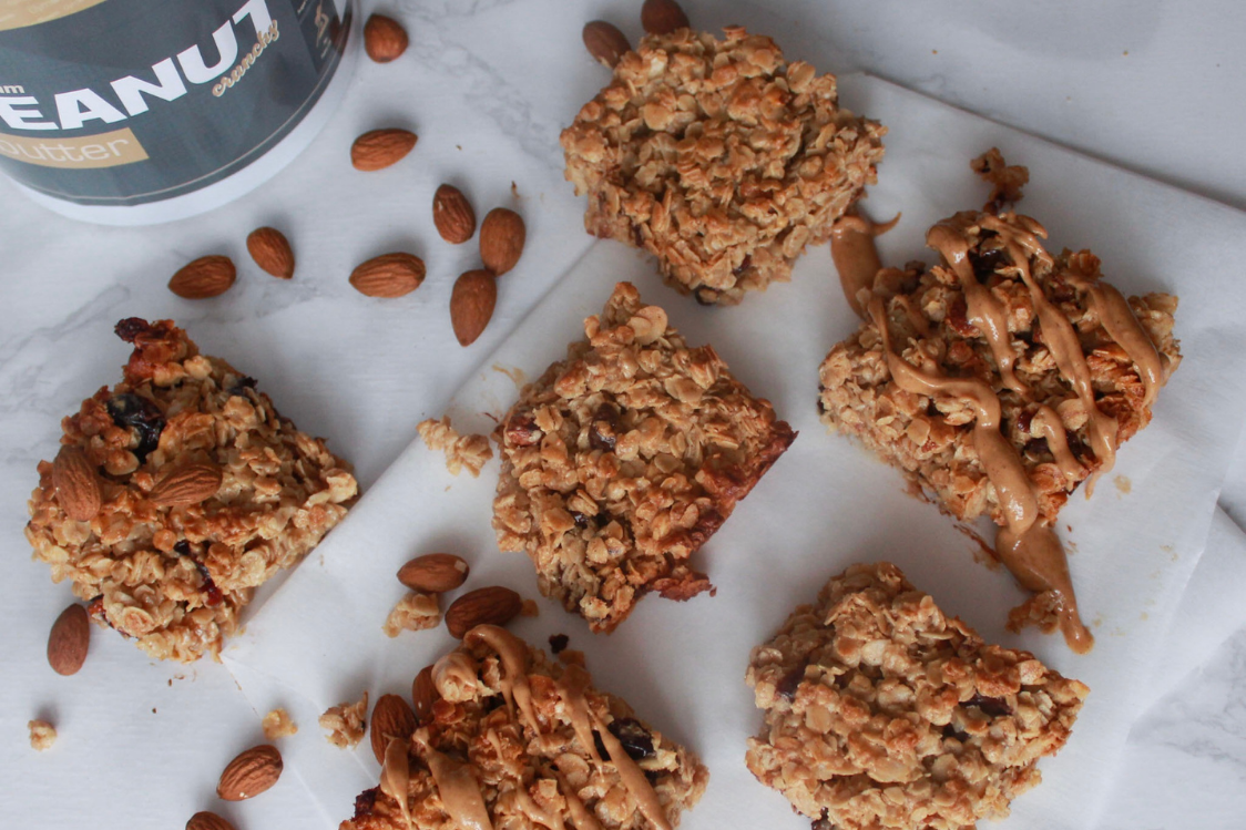 Recept z arašidovim maslom - arašidov flapjack