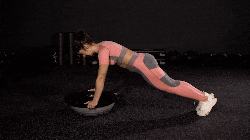 Kako izvajati vajo plezalec na ravnotežni polžogi?