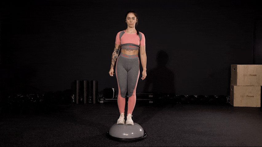 Kako izvajati stojo na eni nogi na ravnotežni polžogi?