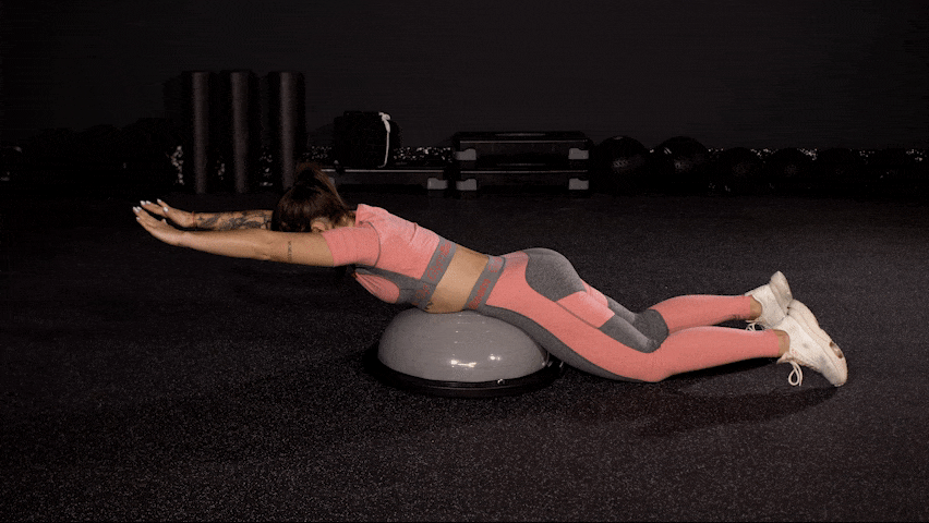 Kako izvajati vajo lateralni poteg navzdol na ravnotežni polžogi?