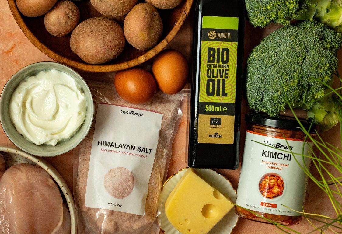 Pečen krompir s piščancem in brokolijem – sestavine 