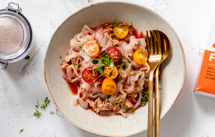 Fitness recept: Těstoviny s tuňákem a rajčatovou omáčkou
