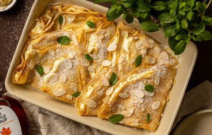 Fitnes recept: Pečene palačinke s skuto
