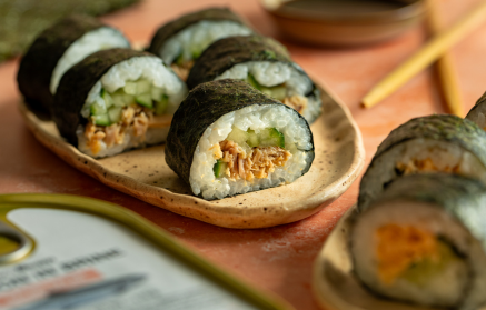Fitnes recept: Maki sushi s tuno in lososom