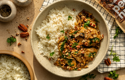 Fitnes recept: Piščančje prsi z gobami