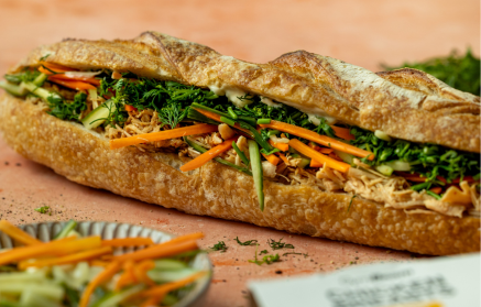 Fitnes recept: Bánh mì bageta s piščancem
