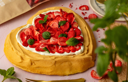 Fitnes recept: Jagodna pavlova brez sladkorja