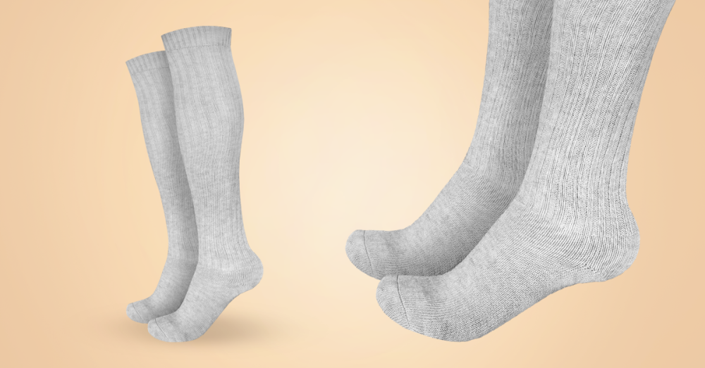 Nogavice do kolen Wool Grey - BeastPink