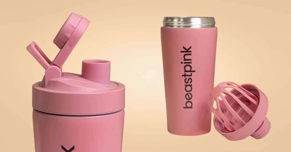 Jekleni shaker 650 ml Pink - BeastPink
