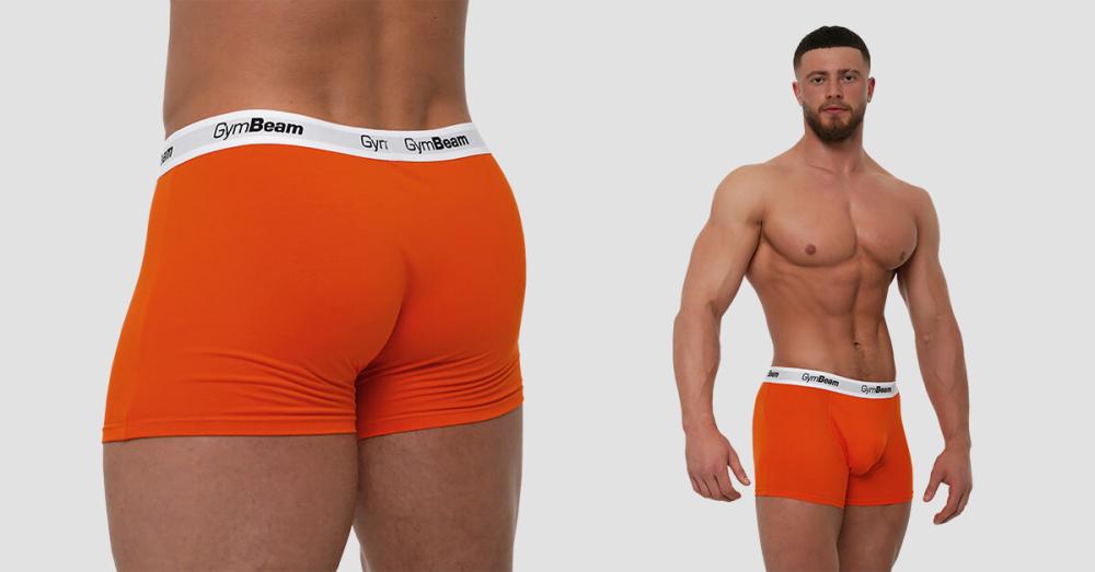 Moške boksarice Essentials 3Pack Orange - GymBeam