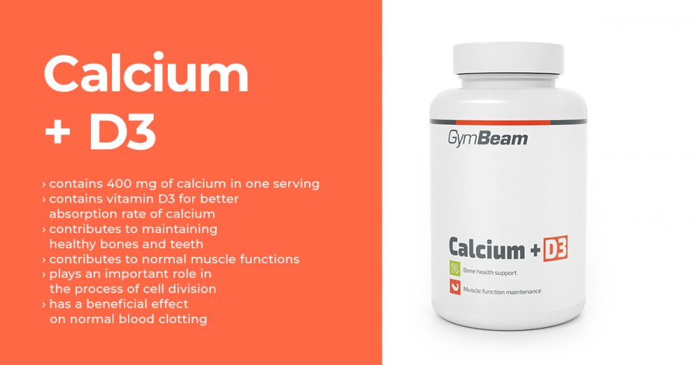 Calcium + vitamin D3 - GymBeam