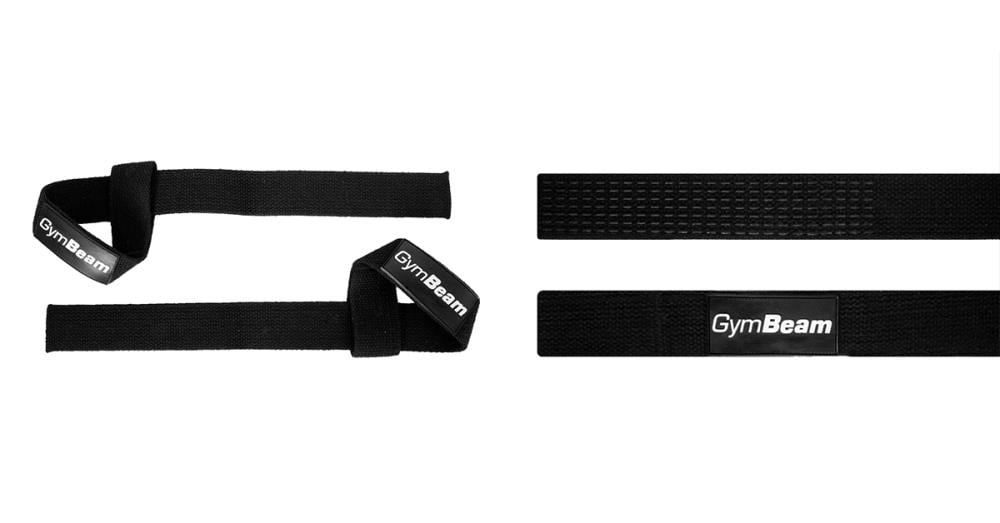 Trakovi za dvigovanje Essential Black - GymBeam