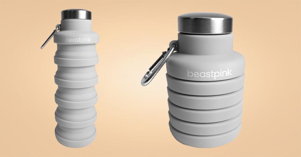 Zložljiva plastenka za vodo Grey 500 ml - BeastPink 