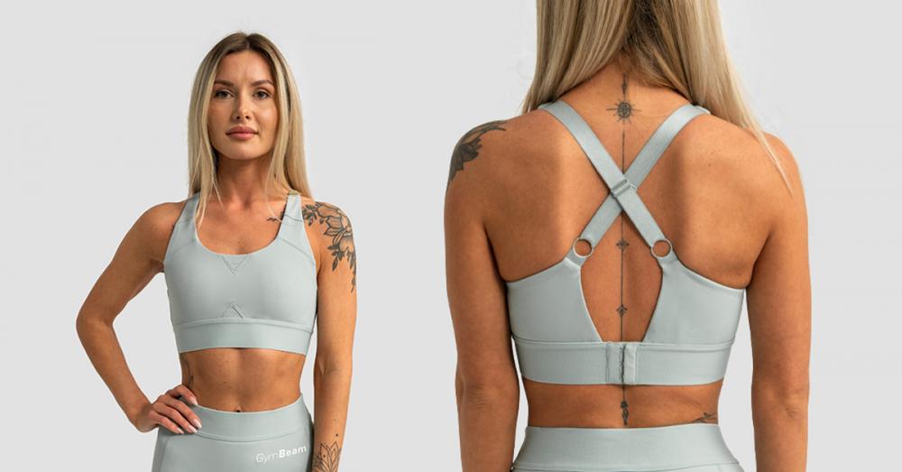 Športni nedrček Limitless Eucalypt - GymBeam