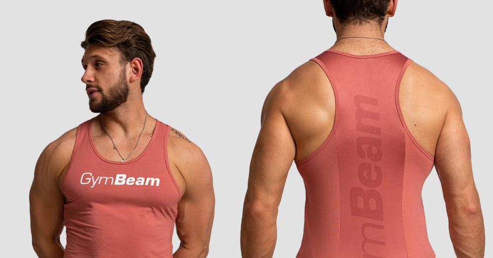 Moška majica brez rokavov Limitless Cinnamon - GymBeam