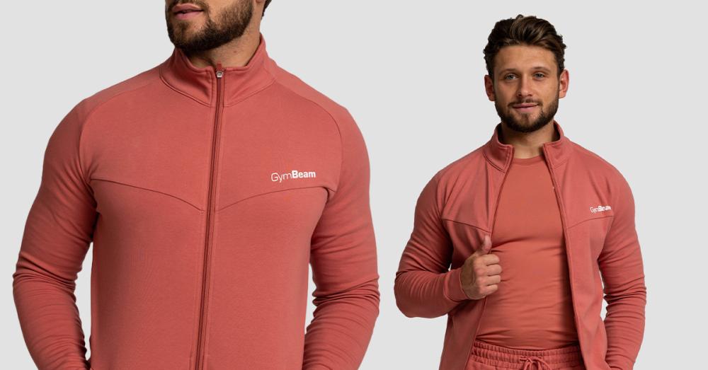 Moška Zip Up jopica Limitless Cinnamon - GymBeam