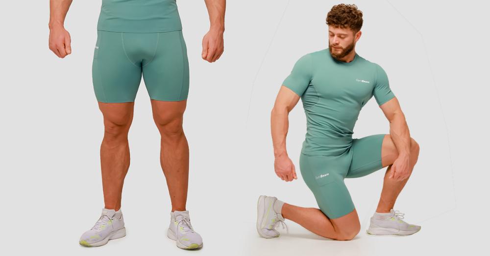 Kompresijske kratke hlače Mid Blue - GymBeam