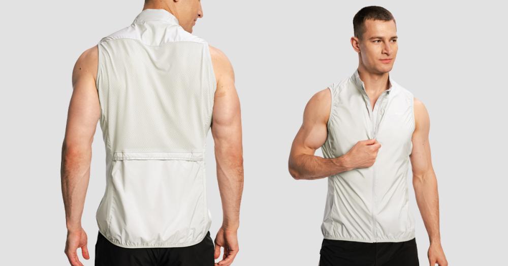 Moški tekaški brezrokavnik Pulse X Gray - GymBeam