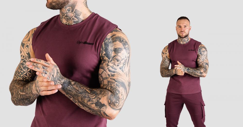 TRN moški top Eggplant - GymBeam