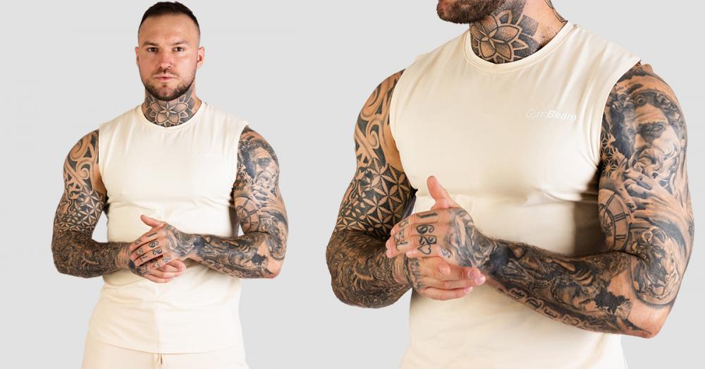  TRN moški top Sand - GymBeam