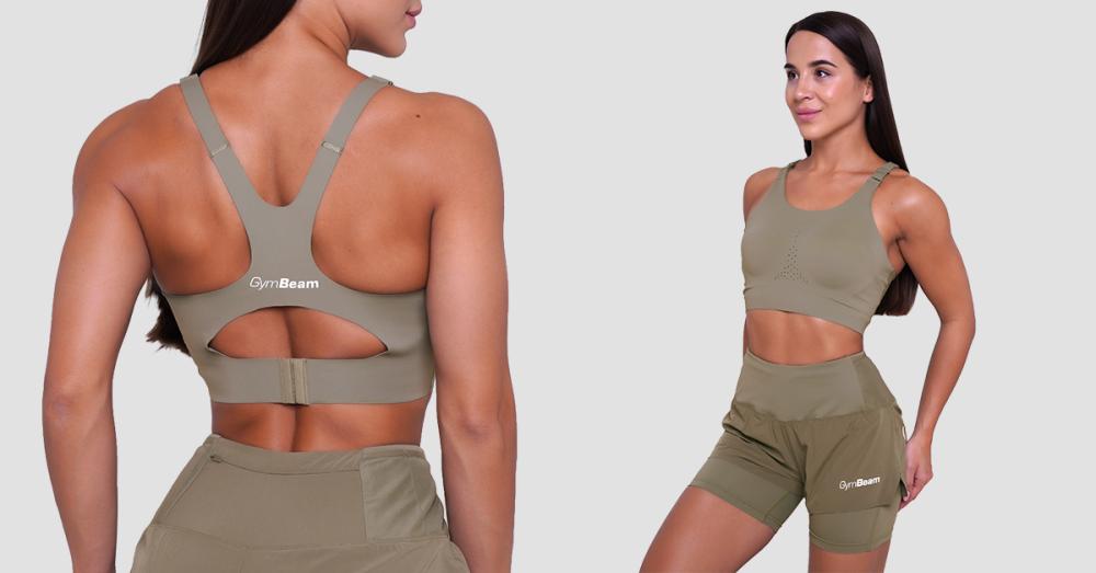 Tekaški športni nedrček Pulse Vetiver - GymBeam