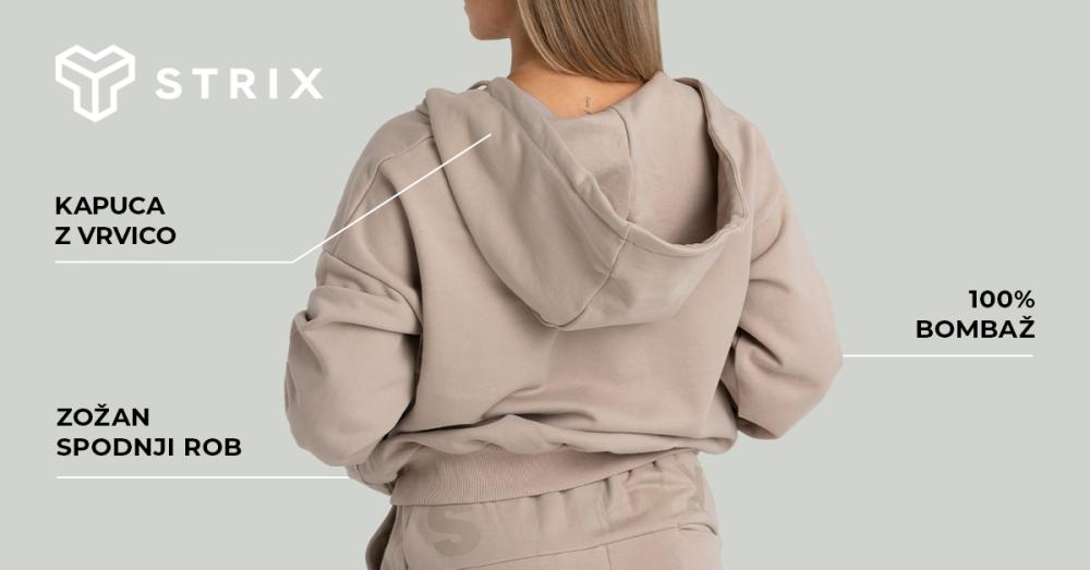 Ženska jopica s kapuco Taupe - STRIX
