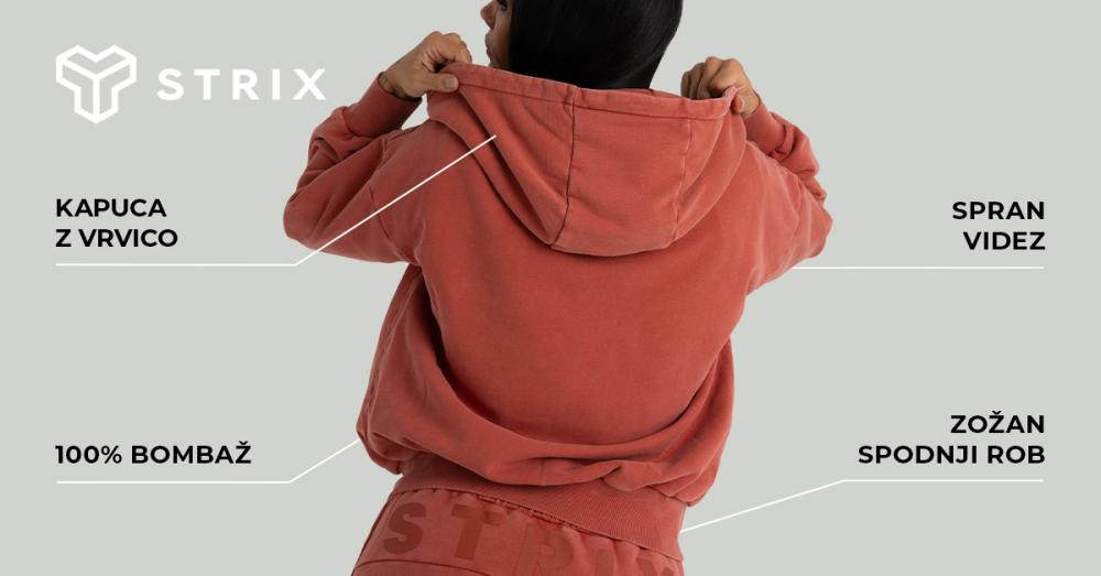 Ženska jopica s kapuco Washed Terra - STRIX