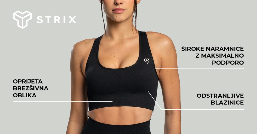 Športni nedrček Seamless Black - STRIX