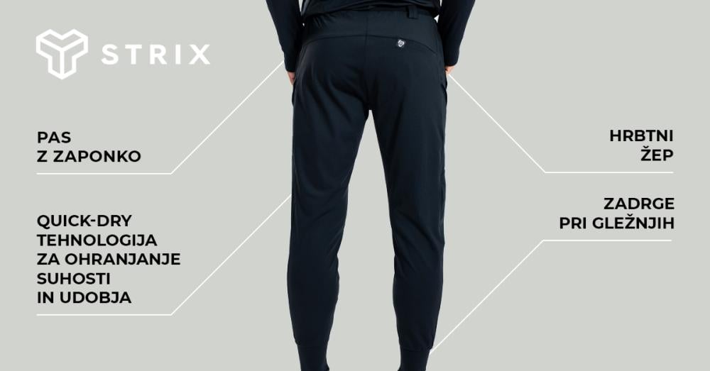 Športne hlače ULTRA Black - STRIX