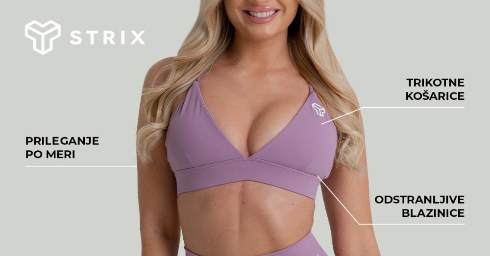 Športni nedrček ZOA Triangle Orchid - STRIX