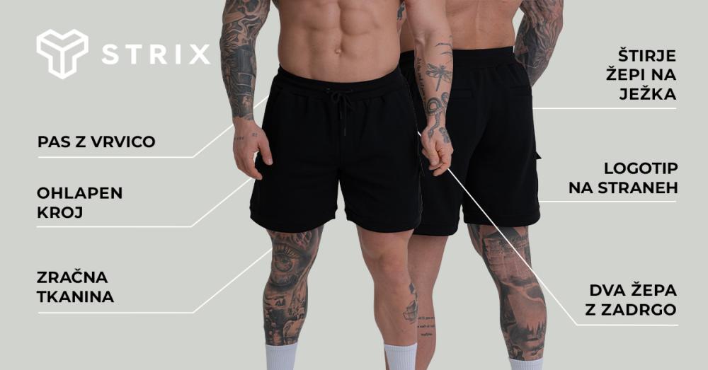 Kratke hlače ZOA Black - STRIX
