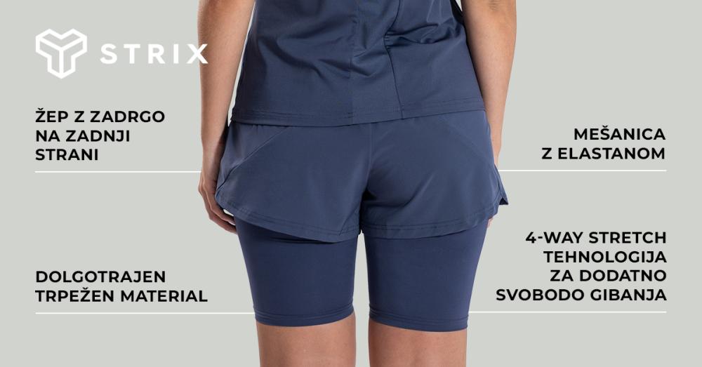 Ženske kratke hlače 2v1 ULTRA Graystone - STRIX