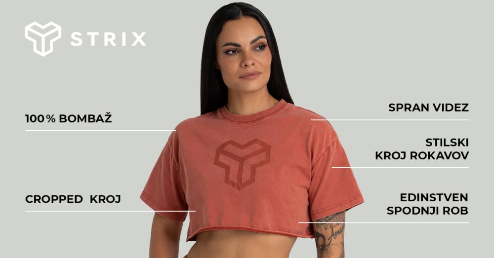 Ženska kratka majica Washed Terra - STRIX