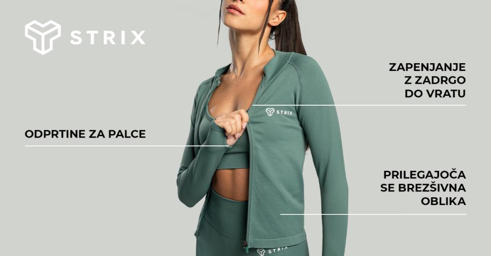Ženski športni top Seamless Moss - STRIX