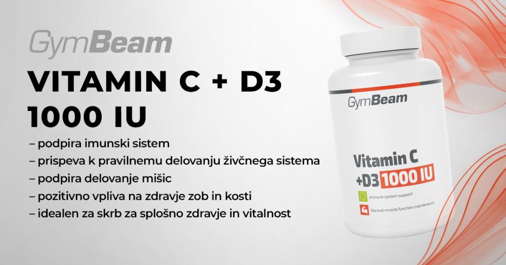 Vitamin C + D3 1000 IU - GymBeam