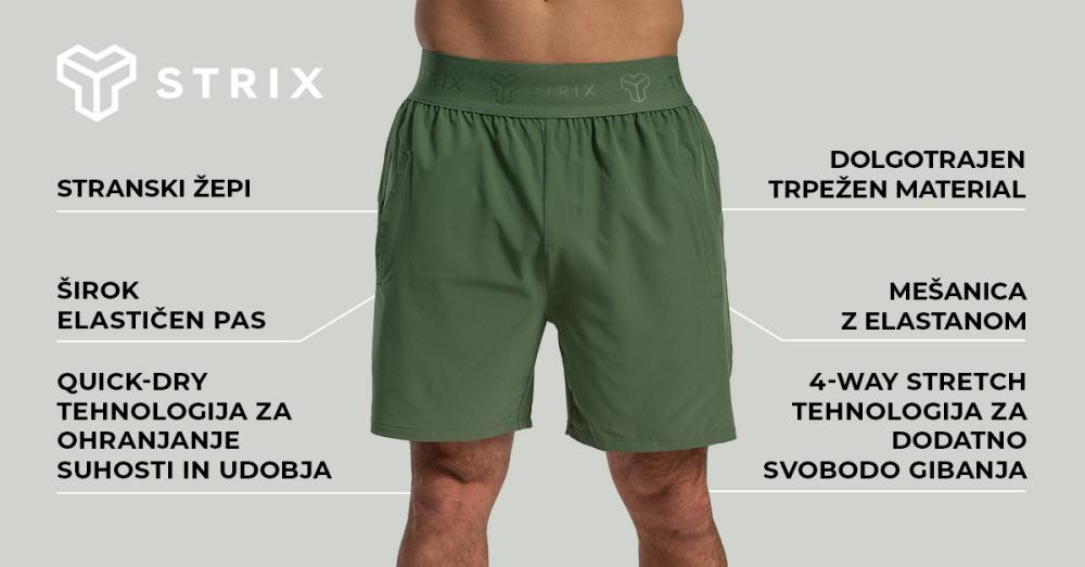 Moške kratke hlače Lunar Cedar Green - STRIX