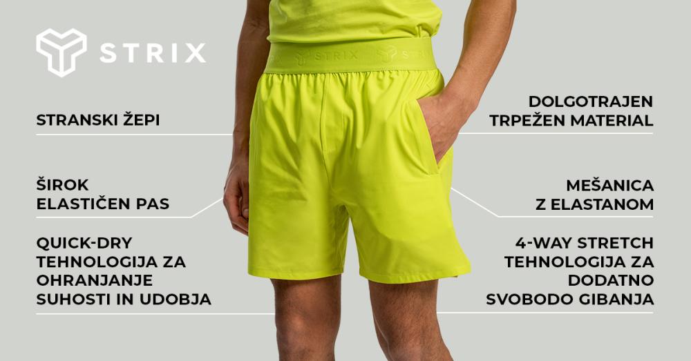 Moške kratke hlače Lunar Chartreuse - STRIX