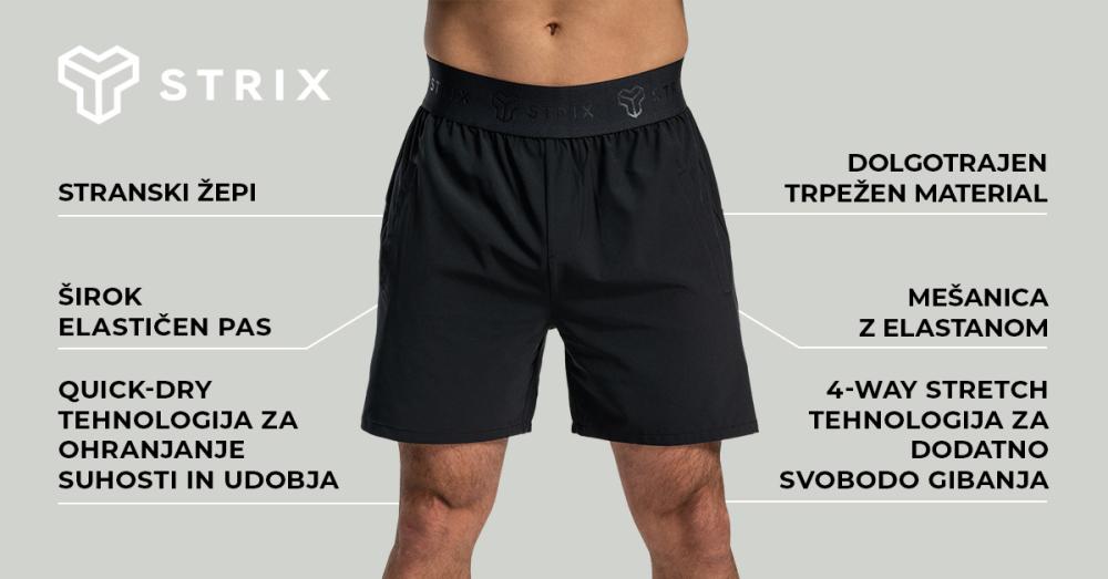Moške kratke hlače Lunar Black - STRIX