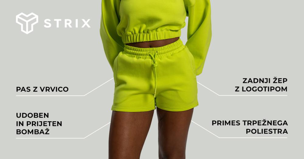 Ženske kratke hlače Lunar Chartreuse - STRIX