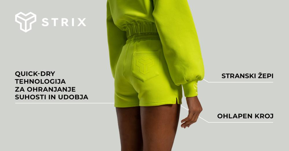 Ženske kratke hlače Lunar Chartreuse - STRIX