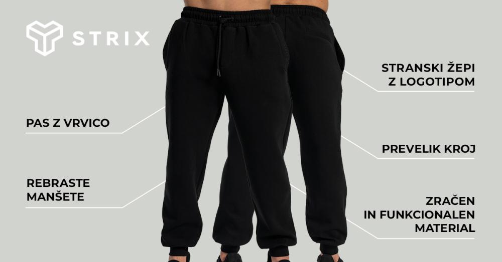 Moška trenirka Relaxed Black - STRIX