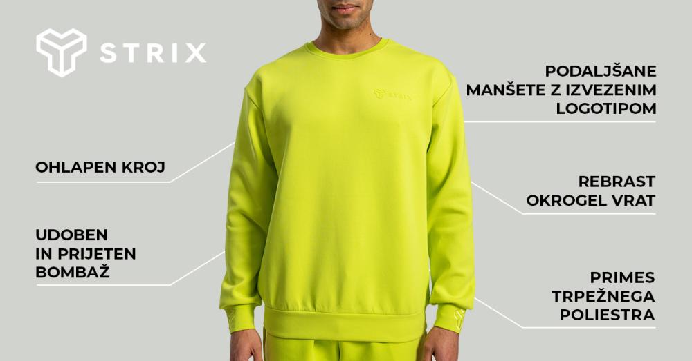 Moški pulover Relaxed Chartreuse - STRIX