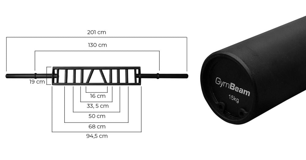 Utežna palica Multigrip LIFTER - GymBeam