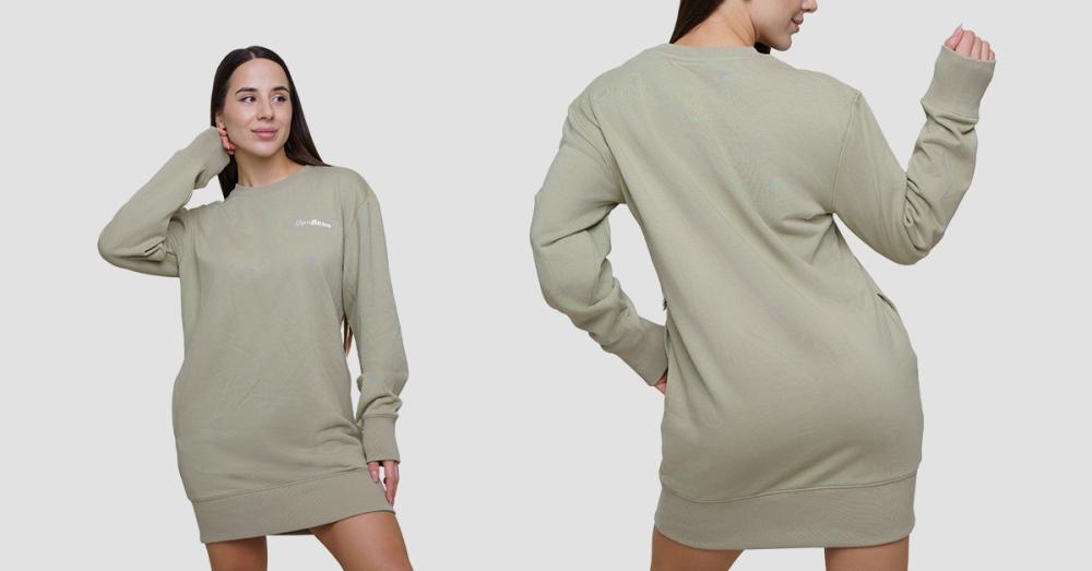 Ženski pulover Longline Agile Sage - GymBeam