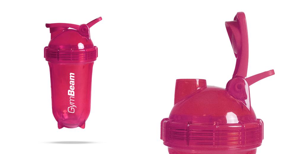 Shaker Tritan Clear Pink 500 ml - GymBeam
