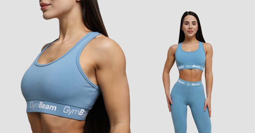 Ženski modrček Simple Steel Grey - GymBeam 