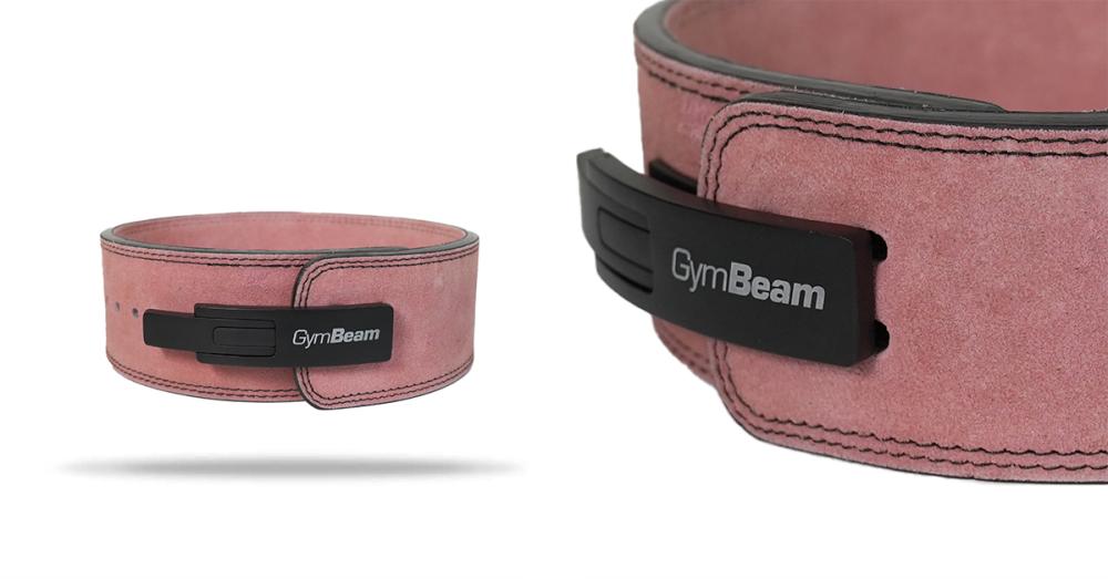 Pas za dvigovanje uteži LEVER Pink - GymBeam