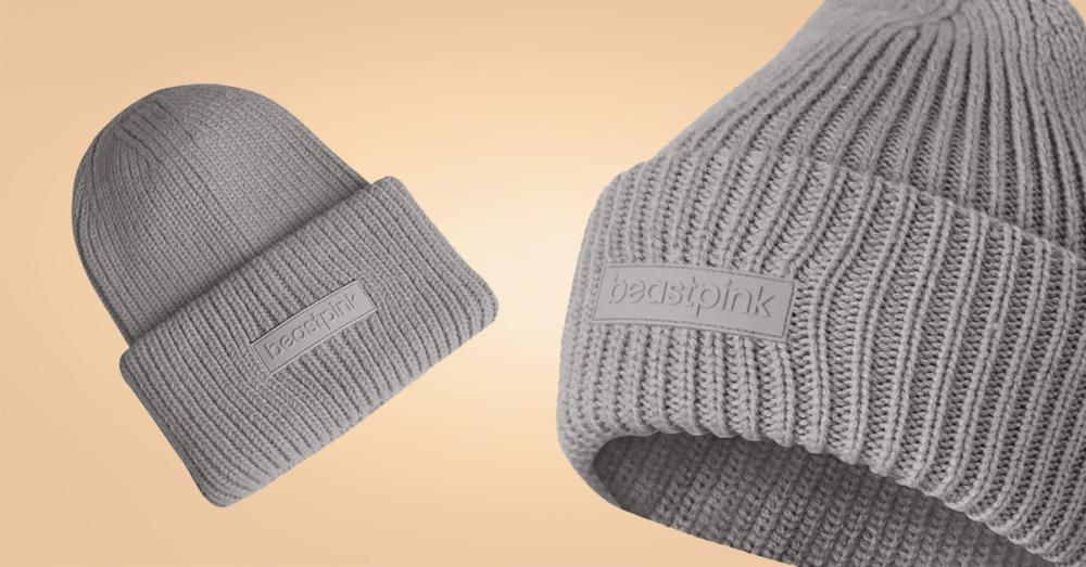 Zimska kapa Beanie Grey - BeastPink