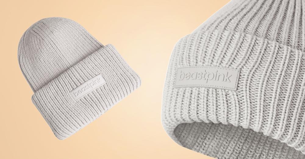 Zimska kapa Beanie Ivory - BeastPink